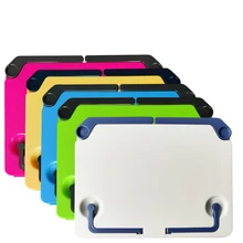 Портативная Складная книжная полка для чтения Музыкальная подставка синяя серая рамка для чтения Плоский Кронштейн Держатель для файлов