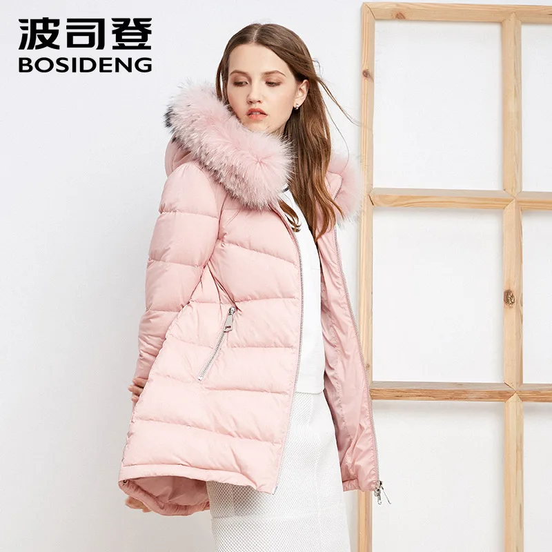 women's down parka with real fur hood