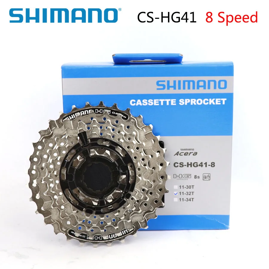 SHIMANO ALIVIO CS-HG41-8 кассета Звездочка MTB горный велосипед 8S кассета свободного хода 11-32T Shimano оригинальные запчасти для велосипеда