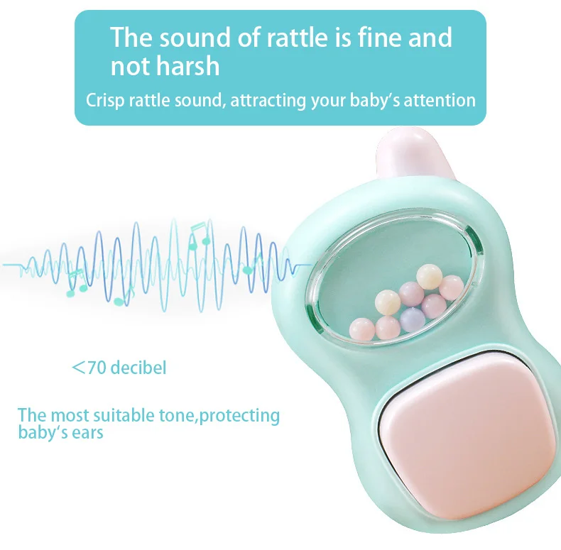 Погремушки для новорожденного ребенка прорезыватель для зубов игрушка для младенцев мультфильм Прорезыватель игрушка для малышей безопасный жевательный Колокольчик для кормления зубов кольцо колокольчики для 0-12 м