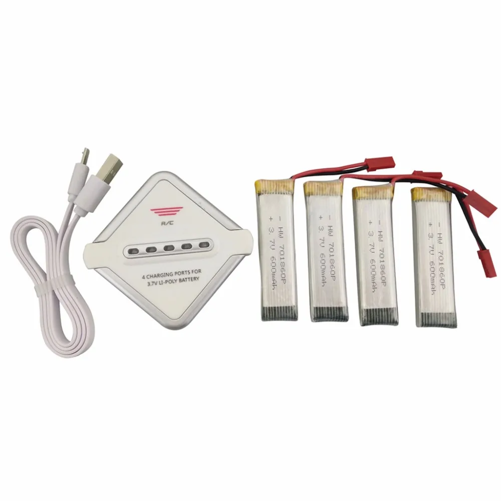 4PCS 3 7V 600mah font b battery b font UDI U815A U817A U818A for WLtoys V929