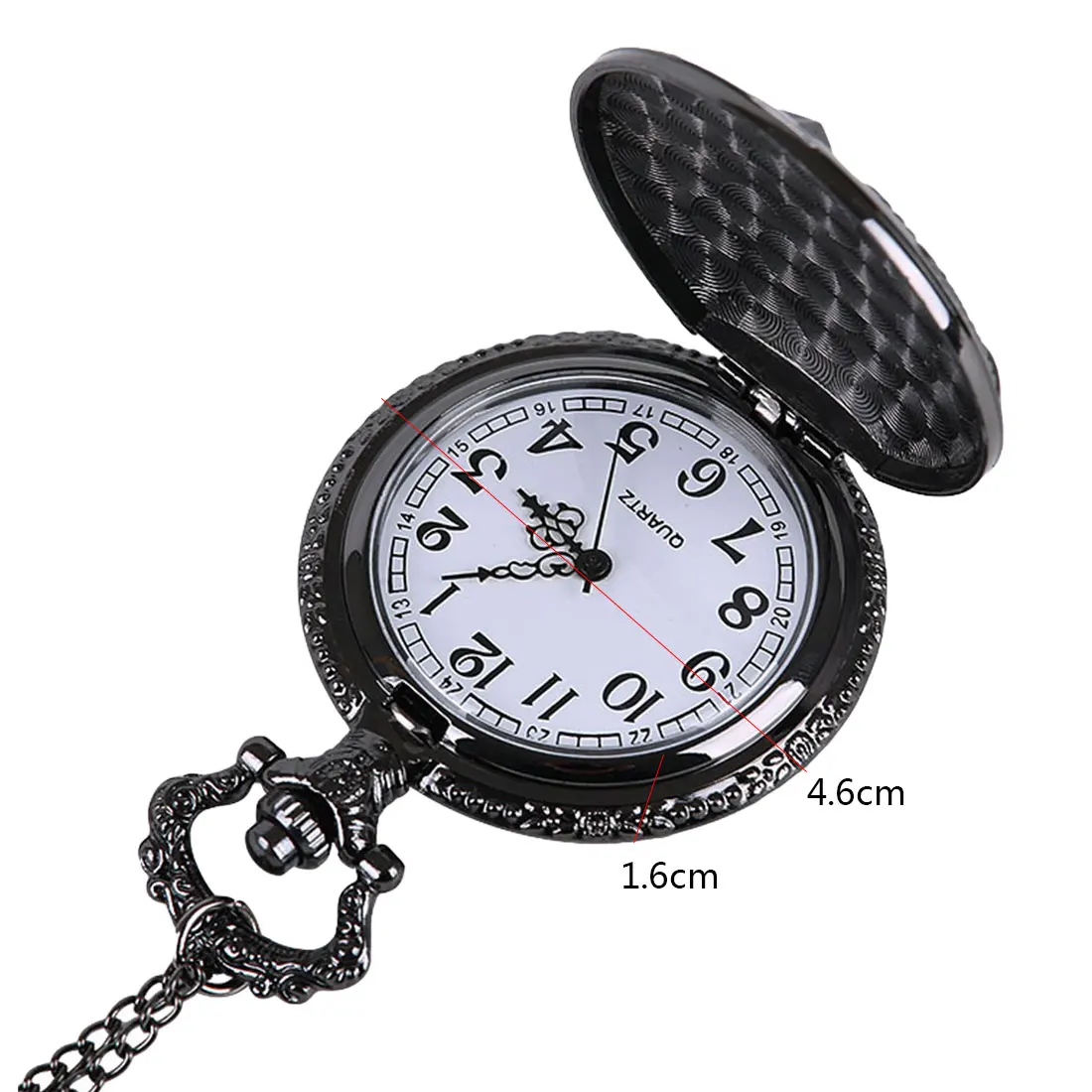 Bronze Pocket Watch Necklace Men Women Vintage Chain Clock Russia Emblem Communism Soviet Badges Sickle Hammer 4