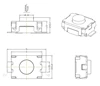 Microinterruptor momentáneo, pulsador táctil, SMD, 2 pines, 3x4mm, envío gratis, 50 Uds. ► Foto 2/2