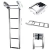 boat accessories marine 4 Step Under Platform Boat Ladder Stainless Steel Boarding Telescoping Ladder ► Photo 2/6