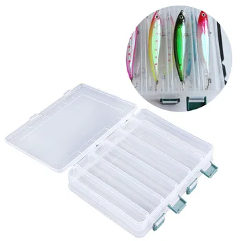 

Double Sided 12 Compartments Fishing Box Large Fishing Lure Hook Accessories Boxes Fishing Tool Tackle Container 20cm*15cm*4.5cm