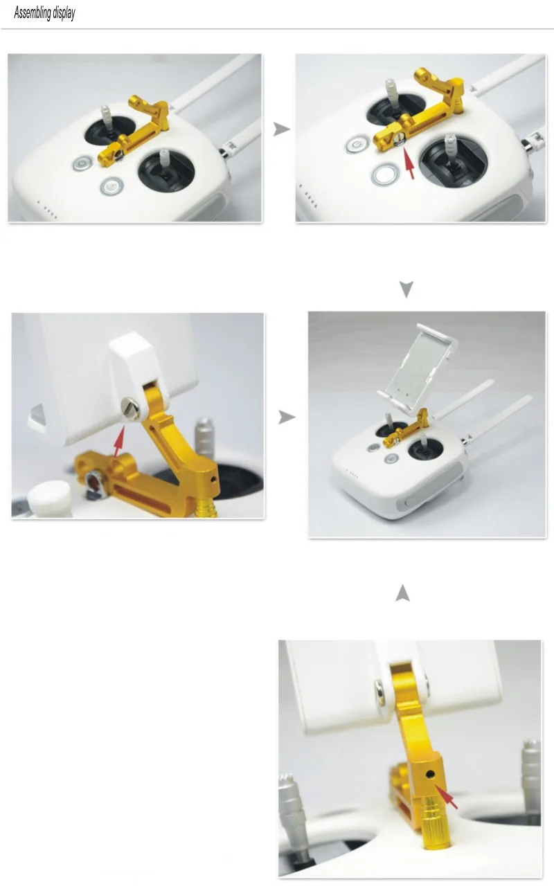 Aluminum Alloy Transmitter Monitor Bracket Holder Mobile Devise Support Stand For DJI Inspire 1 Phantom 3 Remote Contro