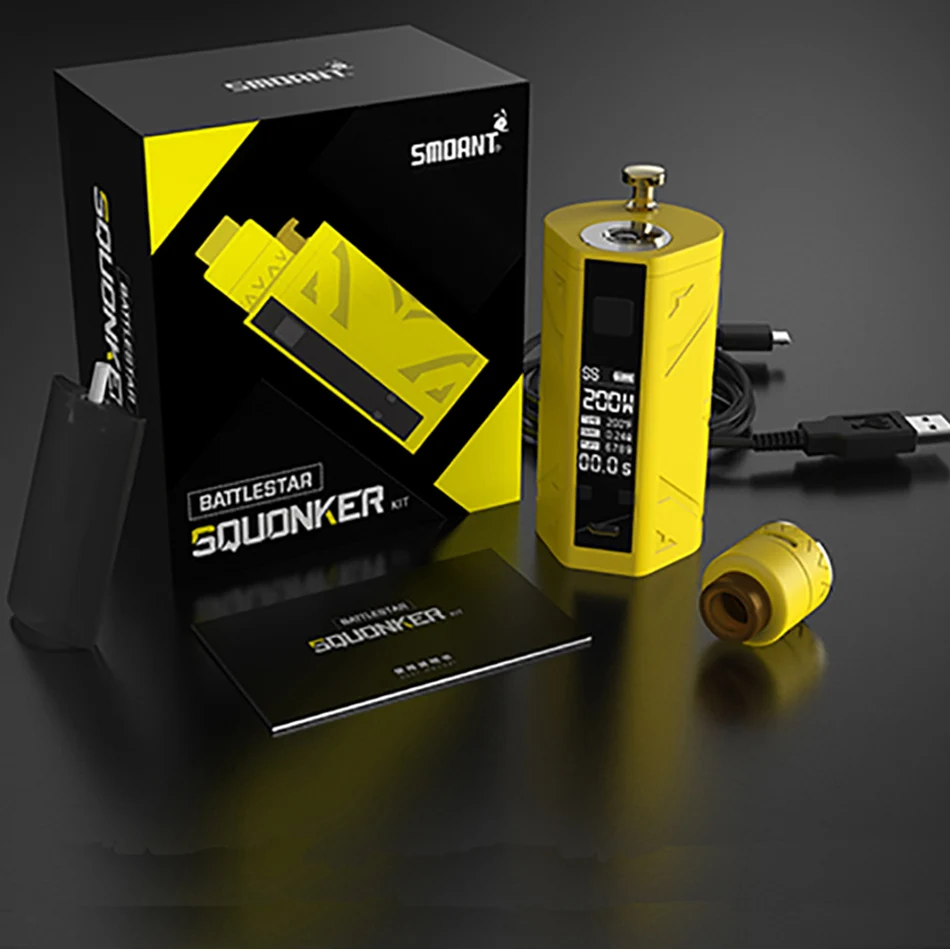 Оригинальная электронная сигарета Smoant 200 Вт Battlestar TC Squonker комплект Двойной 18650