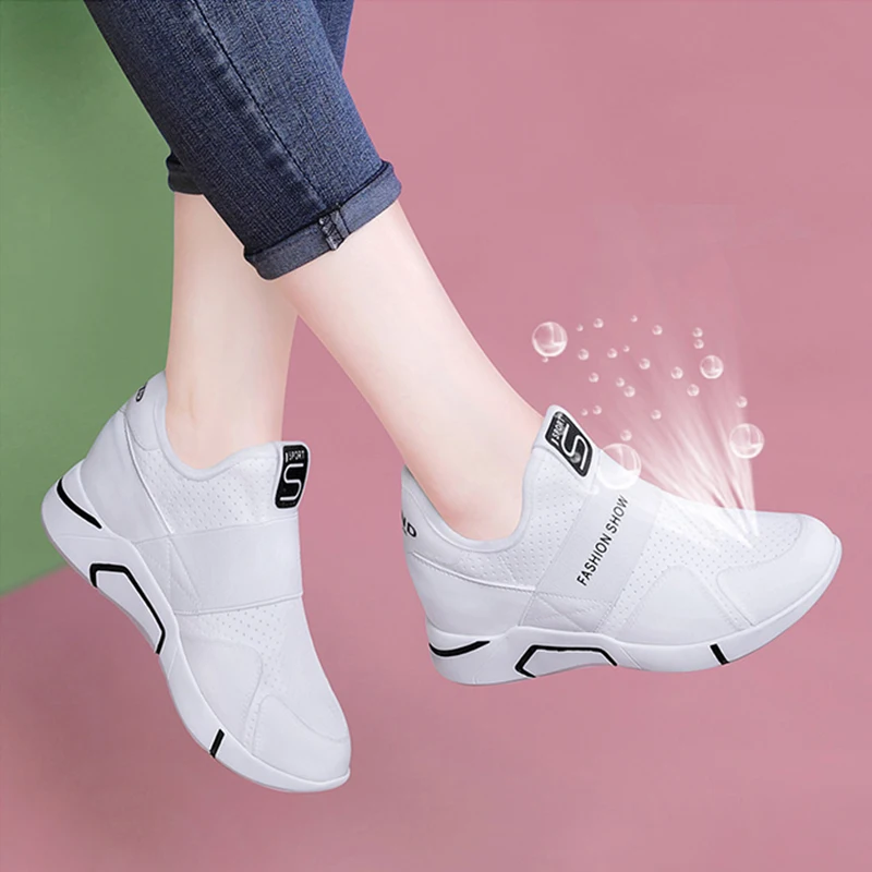 

MYCORON Woman Sneakers Breathable Mesh Luxury Product Casual Women Solid Boots Ladies Casual Slip On Lazy Shoes Damen Schuhe