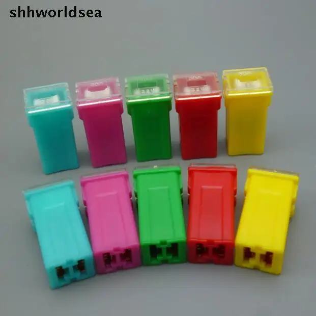 Shhworldsea 20 шт. автомобильные прямые женские клеммы Link PAL предохранитель лезвие 20A 30A