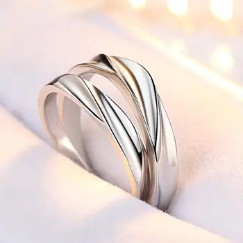 

XIYANIKE 925 sterling silver Couple Water Ripple Classic Ring Fashion Luxury Engagement Wedding Jewelry New Products VRS2345