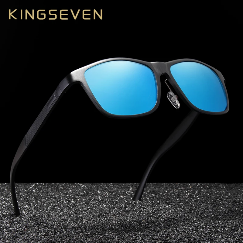 

KINGSEVEN Brand Design Polarized Sunglasses Men Travel Sun Glasses Men's Fashion Square Driving Eyewear Oculos De Sol