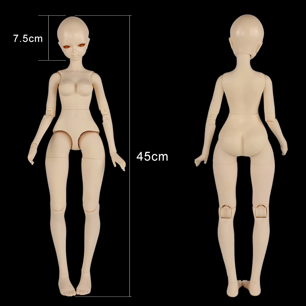 Fortune дней Блит BJD тела 1/4 45 см кукла игрушка в подарок не в том числе волос и глаз магнит в ногу может стоять сам
