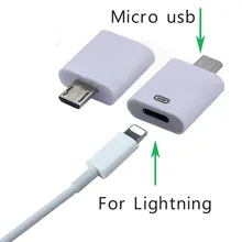 8Pin adaptador de Cable USB para el iPhone 5S 6 S para relámpago a Micro USB Android Teléfono Móvil Cables conector para samsung HTC