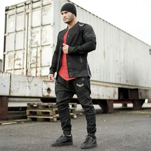 Зимние куртки для бега, мужская спортивная одежда для фитнеса, дышащая спортивная куртка на молнии с капюшоном, ветрозащитная спортивная куртка