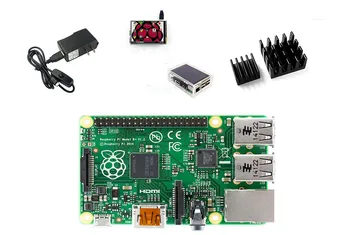 

Raspberry Pi 3 Model B Board+Thicken Acrylic Case +3.5 inch Touch LCD +Heat Sink+5V 2.5A Power charger with Switch