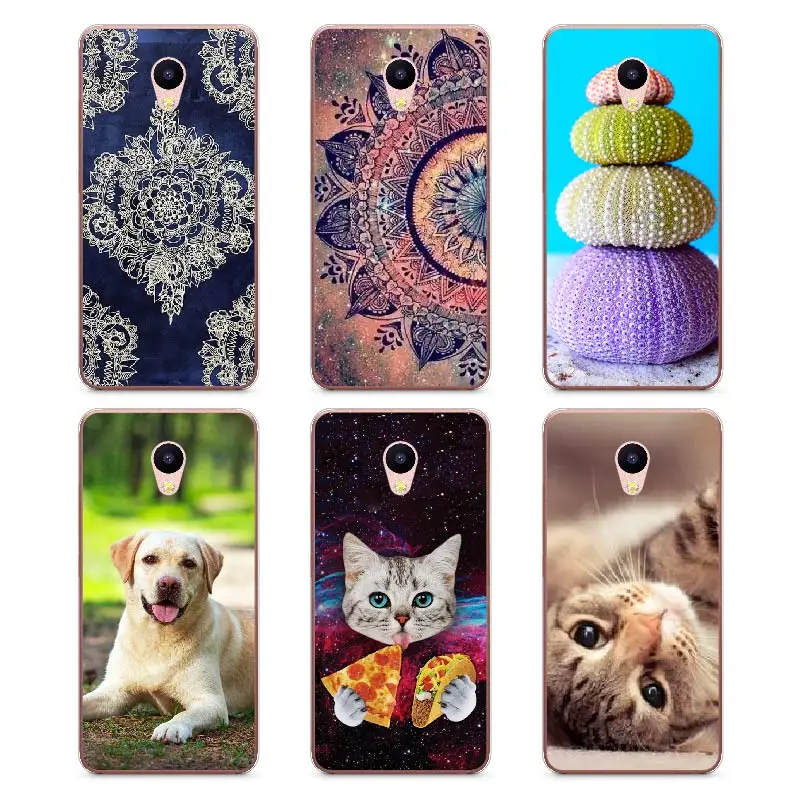 Soft TPU Case for meizu m5c case Cute painted Cell phone M5C Fundas Cover Back picture CASE Meizu FOR mEIZU A5 cover |