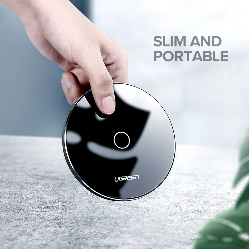 Ugreen 10W Qi Wireless Charger for iPhone X XS XR 8 Plus Fast Wireless Charging Pad for Samsung S8 S9 S10 Xiaomi mi 9 Charger