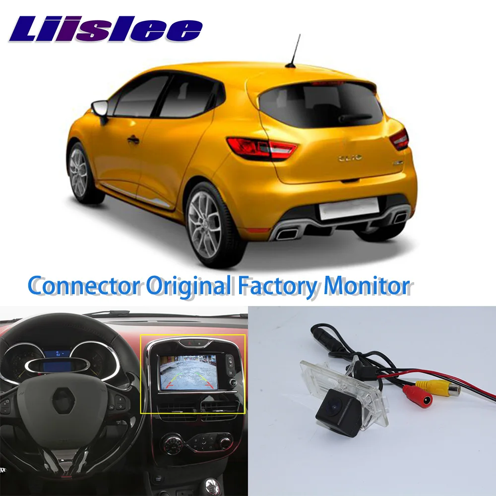 LiisLee Высокое качество заднего вида камера для Renault Clio 4 IV 2012~ подключения завод экран монитор