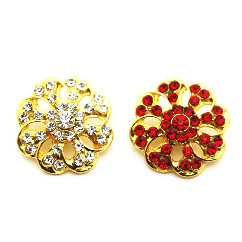 

Mixs 10pcs/lot Metal Hollow Out Flower 2 Colors Crystal Snap Charms Fit 18mm Ginger Snap Buttons Bracelets Necklace DIY Jewelry