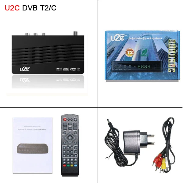 U2C 115 DVB T2 цифровой ТВ приставка DVB C DVB-T2/T тв тюнер приемник H.264 1080P декодер DVB-C с Wifi MT7601 Кнопка Youtube - Цвет: U2C only