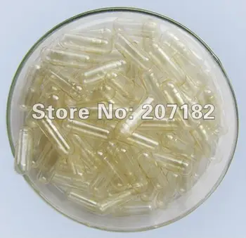 

(1000pcs/pack) 0# Clear Transparent Gelatin Capsule, Empty Capsules---Joined & Separated Available