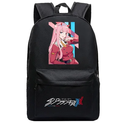 DitF DARLING in the FRANXX аниме печати рюкзак ICHIGO MIKU ZERO TWO Cos женский Backapck Холст Школьные сумки для девочек-подростков