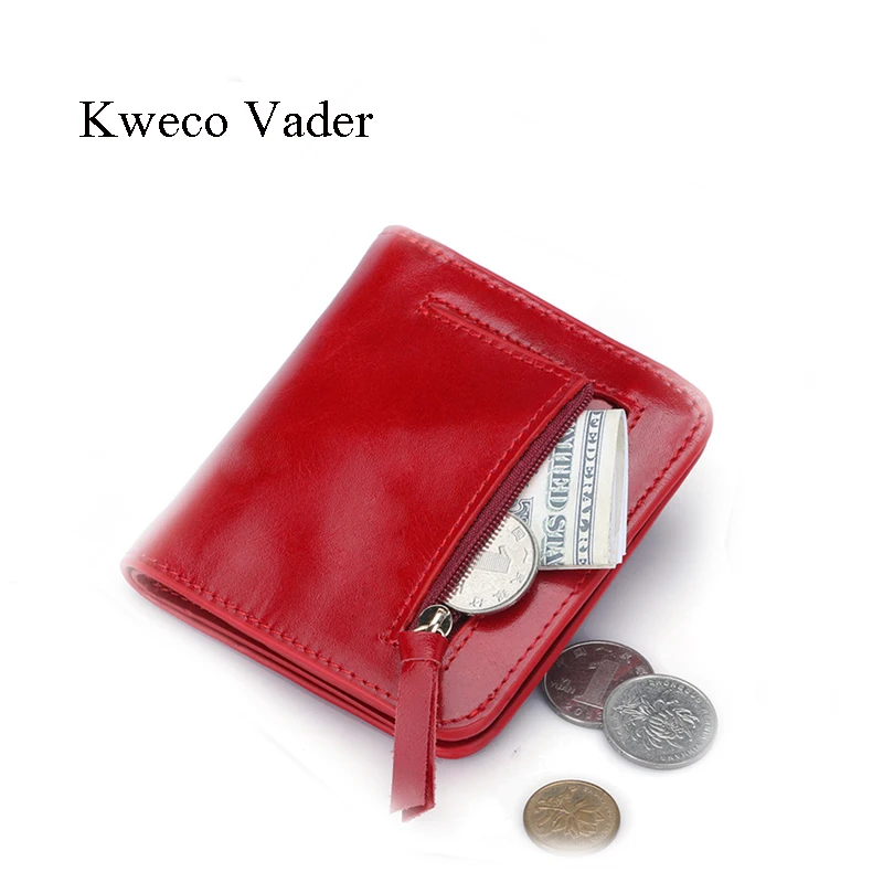 Женский кошелек из натуральной кожи Kweco Vader модный с карманами для монет