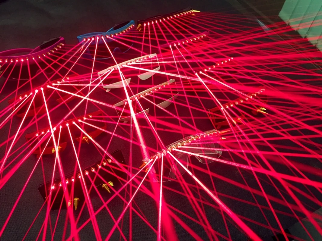 10 светодиодный лазерный Heasd красный лазер Хэллоуин украшения лазерная подсветка очки светодиодный бар ночной клуб одежда реквизит для сцены