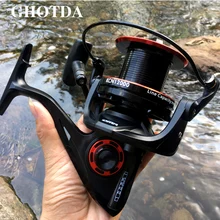 GHOTDA металлическая Катушка спиннинговая Рыболовная катушка 13 шарикоподшипник океанские Рыболовные катушки рыболовные снасти