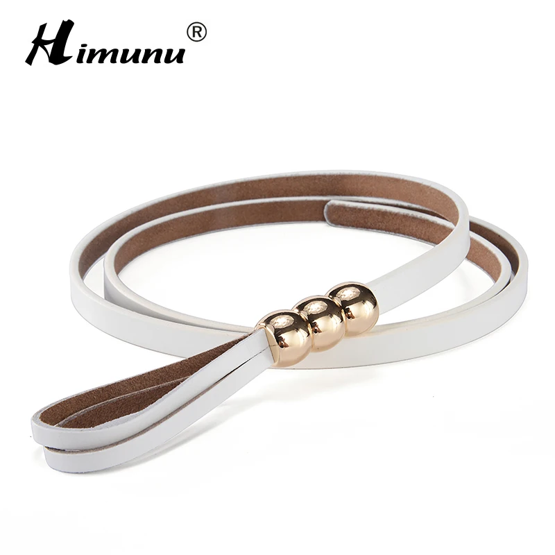Himunu Brand Genuine Leather Belt For Women Hasp Buckle Leather Women