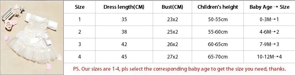 Новые милые Платье для маленьких девочек с длинными рукавами 1 год детское платье для дня рождения для новорожденных с бантом для младенцев Нарядные платья для девочек-45