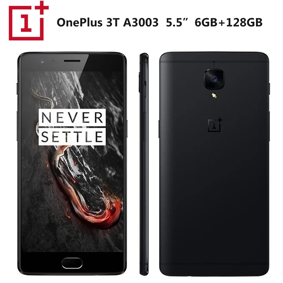 ЕС Версия Oneplus 3 T A3003 мобильный телефон Dual SIM 5,5 "2160x1080 P 6 Гб ram 128 ГБ rom Snapdragon 821 четырехъядерный NFC 3400 мАч