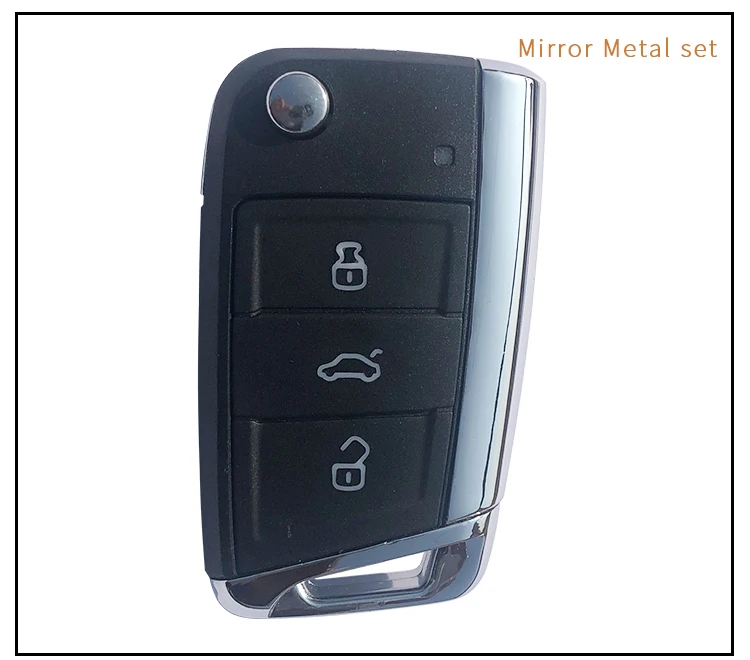 Xinyuexin складной Автомобильный ключ оболочки для vw gollf 7 MK7 для skoda octavia A7 для сиденья дистанционного ключа авто металлическая часть замена