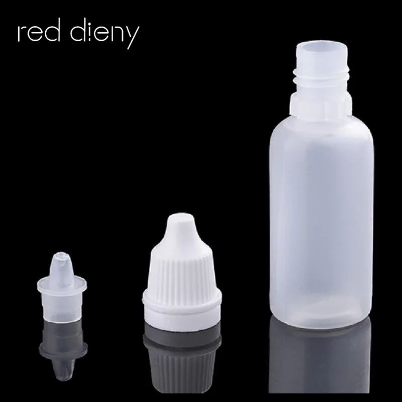 30pcs 15ml Refill Bottles Empty Plastic Squeezable Droppers Bottle Eye