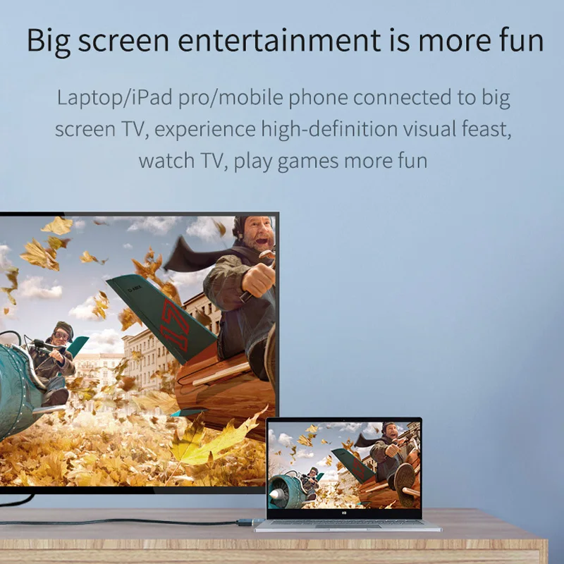 Hagibis USB C to HDMI-compatible Adapter Type C Male to HDMI female Converter 4K@30Hz HD for Macbook Samsung Galaxy S10 iPad Pro