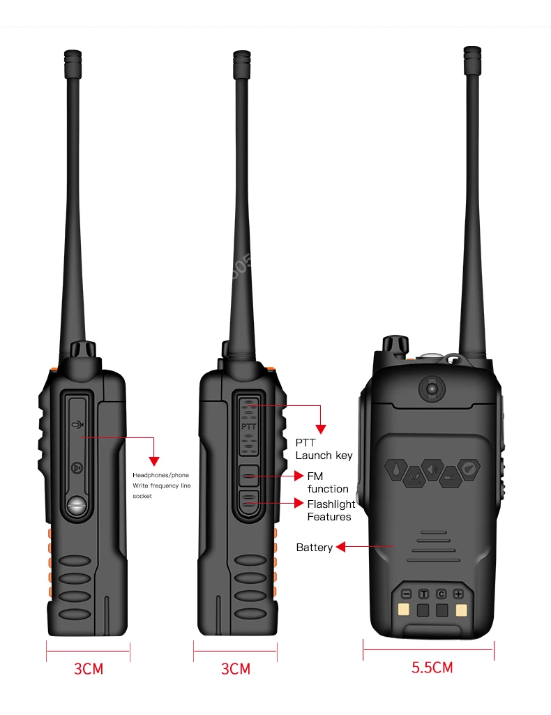 BaoFeng UV-9R плюс Водонепроницаемый портативная рация 8 Вт UHF VHF Двухдиапазонный IP67 КВ трансивер УФ 9R Ham Портативный радио