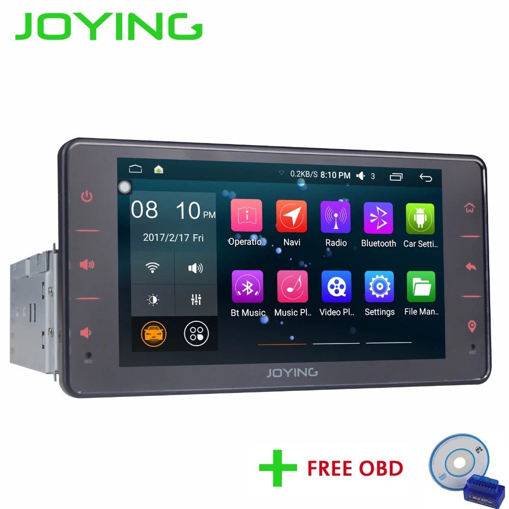 

JOYING Android 8.1 one din 6.2"head unit Octa Core DSP GPS Navigation Support Split Screen 2GB universal stereo Car Radio player