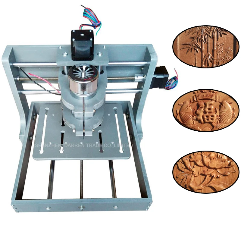 

DIY CNC Wood Carving Mini Engraving Machine PVC Mill Engraver Support MACH3 System PCB Milling Machine 110v/220v