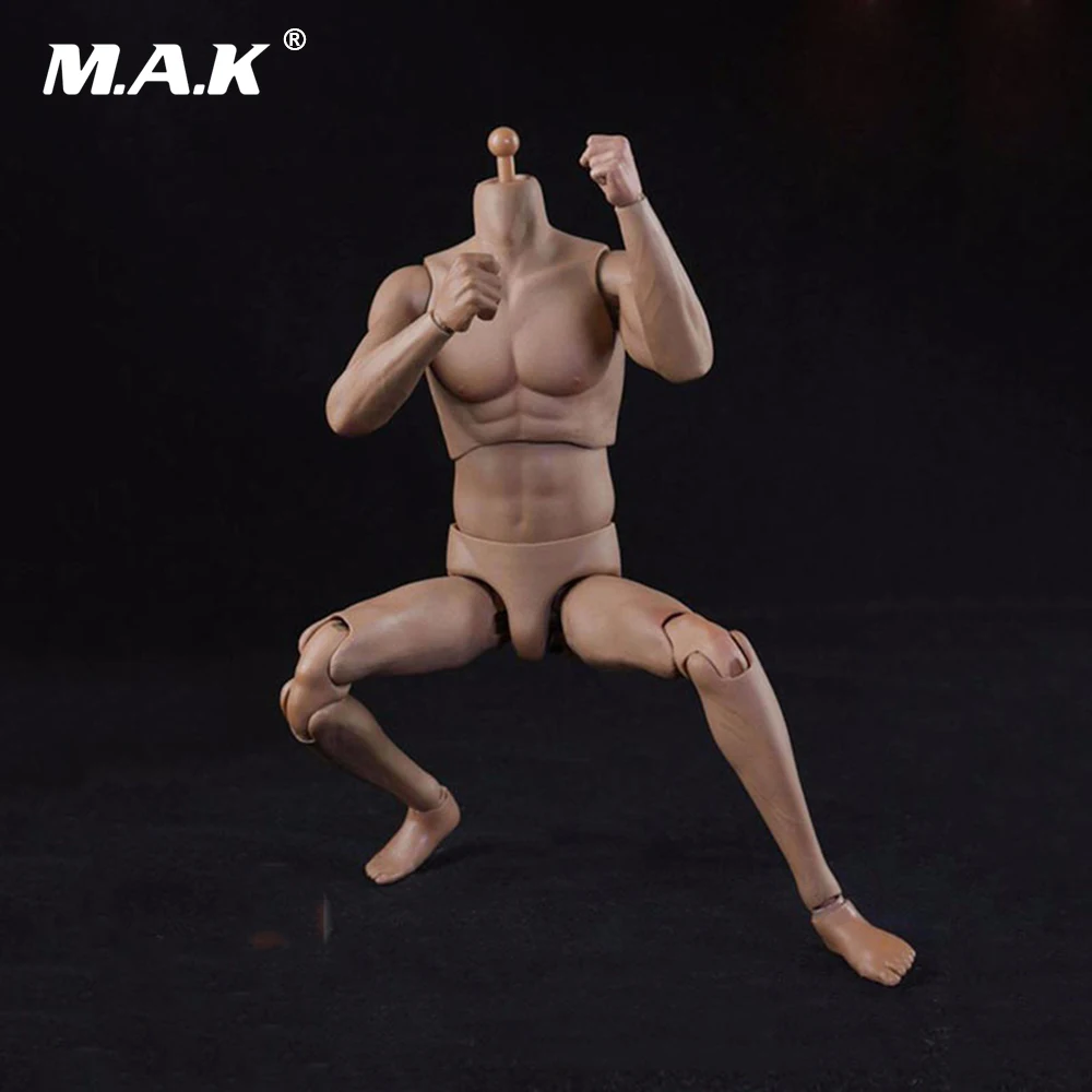 

1/6 Scale Slim Version Athletic Muscular Male Bodies Skin Color for 1/6 Scale Mens Head Gifts Toys Collections Models
