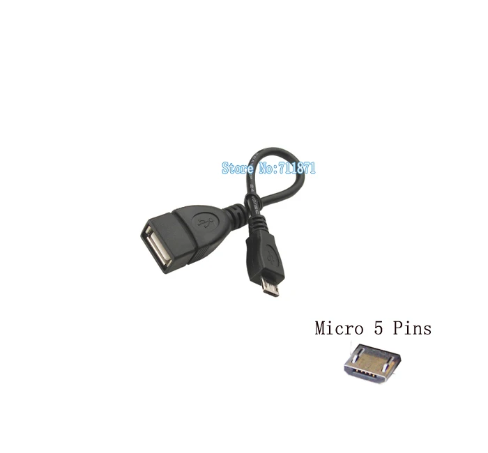 USB2.0 Micro 5P to A Female OTG Cable Tablet Mobile phone USB OTG Line