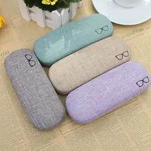 Lmitation льняной оптический Чехол для очков разноцветный чехол портативные солнечные очки Жесткие очки аксессуары защитная коробка