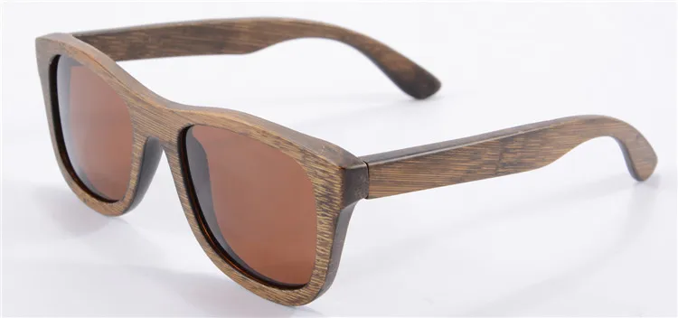 Новые модные бамбуковые солнцезащитные очки ручной работы для женщин и мужчин поляризационный очки в деревянной оправе Oculos De Sol крутые очки для вождения Pilot Goggle - Цвет линз: 6016 brown brown