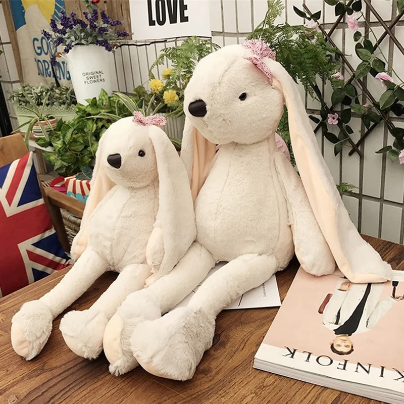 

Fancytrader Giant Stuffed Plush Rabbit Toys Big Soft Anime Bunny Pillow Doll 70cm 28inch Gifts for Children