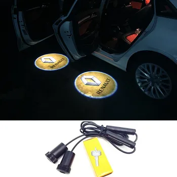 

2x For Renault Megane 2 Scala Euro Clio Laguna Trafic Kangoo Koleos Scenic II Car Door Light Laser Projector Courtesy Logo LED