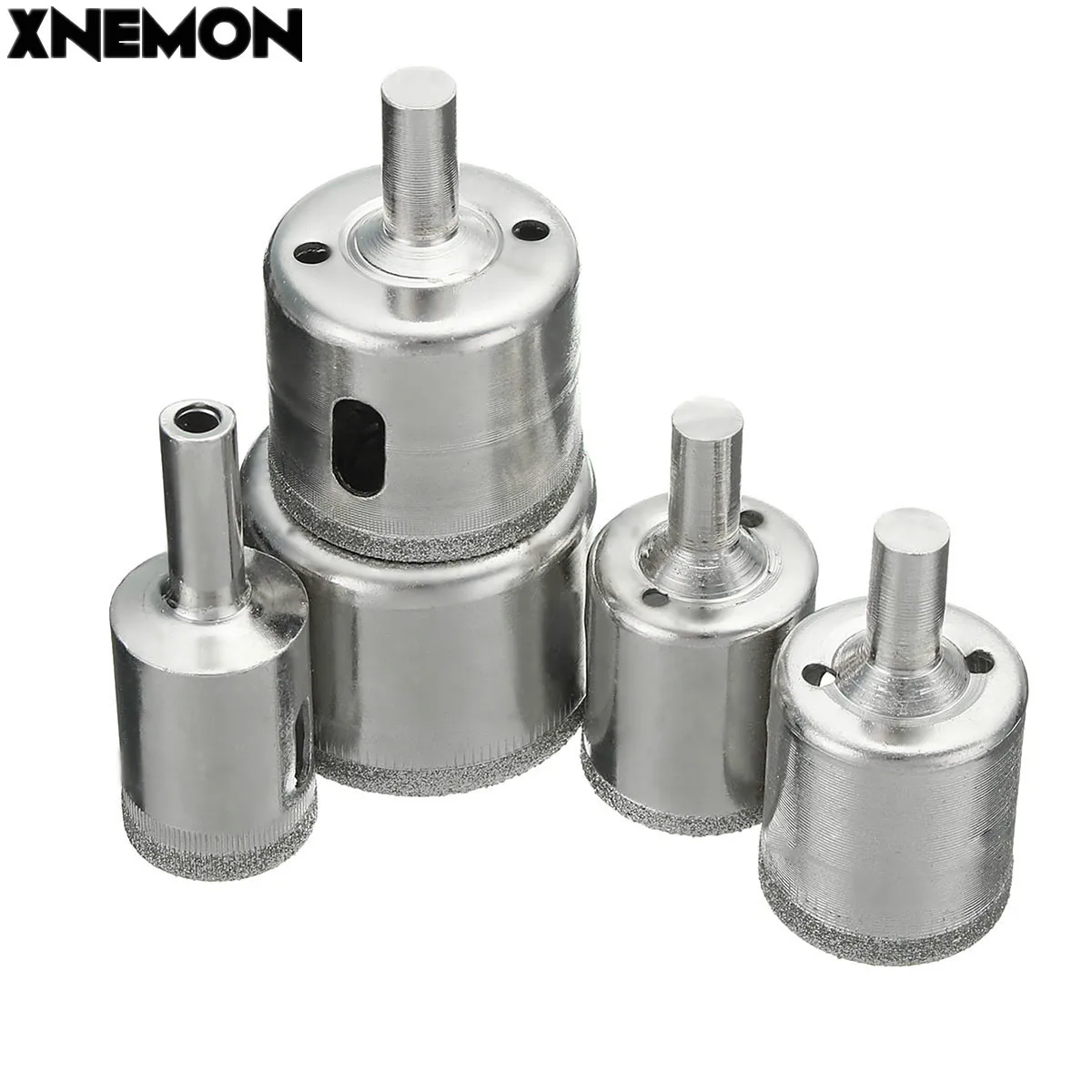 XNEMON 5Pcs/Set Diamond Hole Saw Core Drill Bit Set Tile Glass Marble