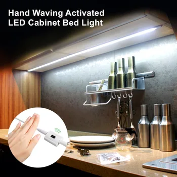 

2835SMD Dimmable Hand Wave Motion Sensor Bed Light LED Strip Sensor Night Light Illumination with Automatic Shut Off Timer
