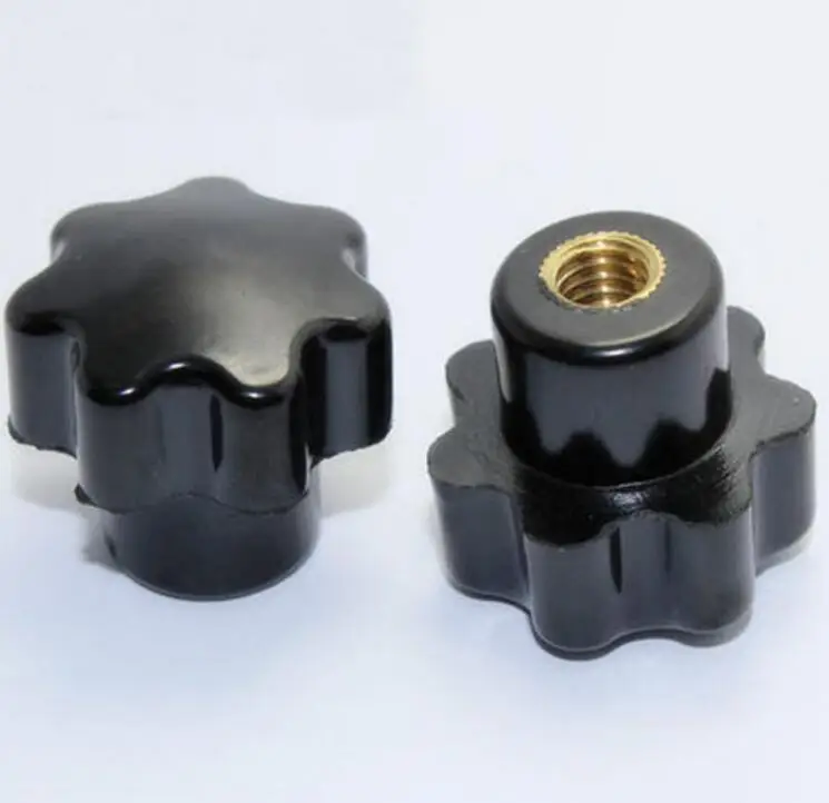 M5 M6 M8 M10 M12 Bakelite Star Type Plastic Head Handle Nut Wood Plum