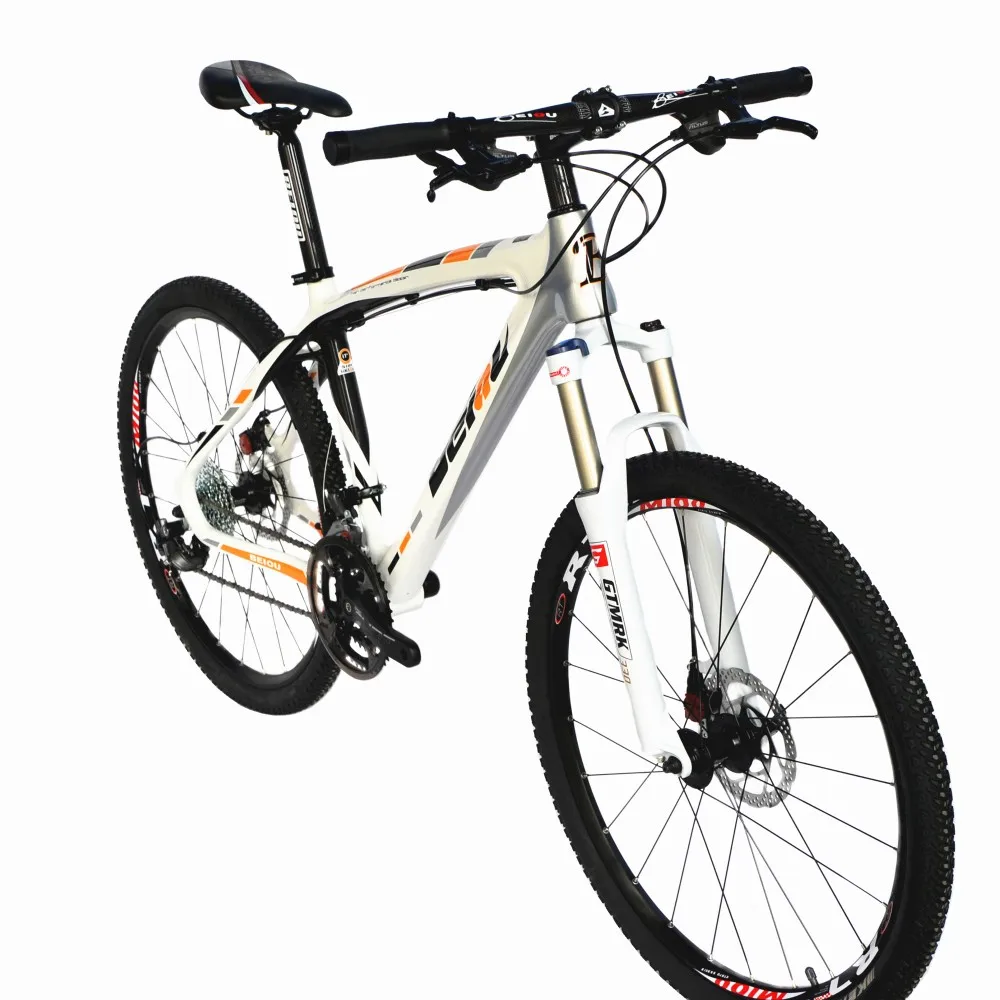 Top BEIOU Carbon XC Mountain Bike 26-Inch Complete Bicycle MTB 27 Speed  S H I M A N O  370 Toray T700 Fiber Glossy Colorful CB004 2