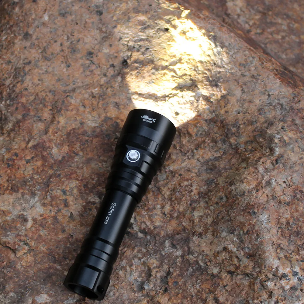  Sofirn SD02 Professional Scuba Diving Flashlight 18650 Powerful Dive Light Cree XPL 1050lm LED Lamp - 32821544280