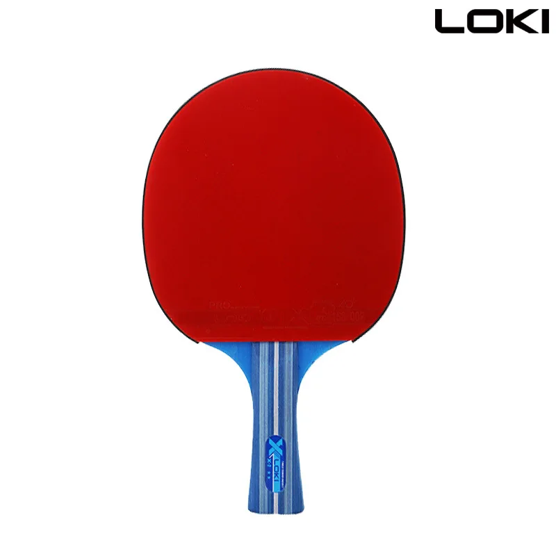 Одна штука LOKI X-2 Начинающий 1 звезда настольный теннис летучая мышь ракетка длинная короткая ручка пинг-понг ракетка Прыщи В с сумкой для